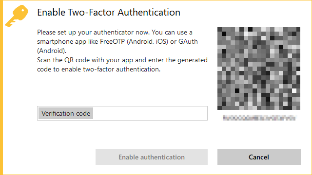 does having a two step authentication mess up parsec app