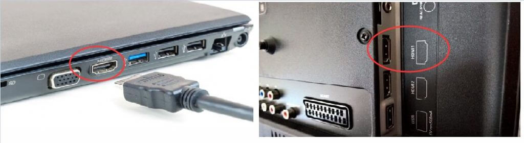 Step by Step to Laptop to Using HDMI